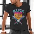 Mason 41 Meme Ice Cream Drip Baseball Birthday Costume Men's V-Neck T-Shirt Mason 41 Meme Ice Cream Drip Baseball Birthday Costume Men's V-Neck T-Shirt