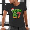 Mason 67 Christmas Ice Cream Drip Meme Six Seven Baseball Men's V-Neck T-Shirt Mason 67 Christmas Ice Cream Drip Meme Six Seven Baseball Men's V-Neck T-Shirt