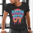 Mason 67 Costume Ice Cream Baseball Drip 6 7 Meme Six Seven Men's V-Neck T-Shirt Mason 67 Costume Ice Cream Baseball Drip 6 7 Meme Six Seven Men's V-Neck T-Shirt