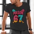 Mason 67 Ice Cream Drip Baseball Meme Men's V-Neck T-Shirt Mason 67 Ice Cream Drip Baseball Meme Men's V-Neck T-Shirt