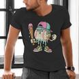 Melted Ice-Cream Baseball Mascot Pastel Pop Men's V-Neck T-Shirt Melted Ice-Cream Baseball Mascot Pastel Pop Men's V-Neck T-Shirt