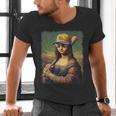 Mona Lisa Baseball Trending Aesthetic Streetwear Men's V-Neck T-Shirt