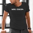 Mrs Coach Football Basketball Baseball Coach Wife Men's V-Neck T-Shirt Mrs Coach Football Basketball Baseball Coach Wife Men's V-Neck T-Shirt