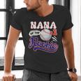 Nana Rookie Of Year 1st Birthday Baseball Theme Matching Men's V-Neck T-Shirt