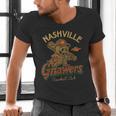 Nashville Gnawers Retro Minor League Baseball Men's V-Neck T-Shirt Nashville Gnawers Retro Minor League Baseball Men's V-Neck T-Shirt