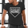 No Place Like Home Baseball Home Plate Men's V-Neck T-Shirt No Place Like Home Baseball Home Plate Men's V-Neck T-Shirt