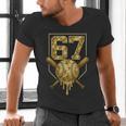 Number 67 Baseball Drip Camo Six Seven Meme Boys Kids Men's V-Neck T-Shirt Number 67 Baseball Drip Camo Six Seven Meme Boys Kids Men's V-Neck T-Shirt