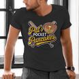 Pat's Pocket Pancakes Baseball Glove Stack Syrup Men's V-Neck T-Shirt Pat's Pocket Pancakes Baseball Glove Stack Syrup Men's V-Neck T-Shirt