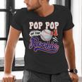 Pop Pop Rookie Of Year 1st Birthday Baseball Theme Matching Men's V-Neck T-Shirt Pop Pop Rookie Of Year 1st Birthday Baseball Theme Matching Men's V-Neck T-Shirt