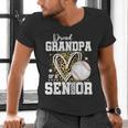 Proud Grandpa Of A 2026 Senior Baseball Graduation Leopard Men's V-Neck T-Shirt Proud Grandpa Of A 2026 Senior Baseball Graduation Leopard Men's V-Neck T-Shirt