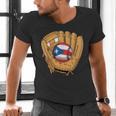 Puerto Rican Flag Baseball Player Boricua Pride Beisbol PR Men's V-Neck T-Shirt Puerto Rican Flag Baseball Player Boricua Pride Beisbol PR Men's V-Neck T-Shirt