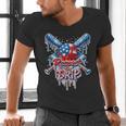 Respect The Drip Baseball American Flag Ice Cream Drip Youth Men's V-Neck T-Shirt Respect The Drip Baseball American Flag Ice Cream Drip Youth Men's V-Neck T-Shirt