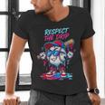 Respect The Drip Baseball Bat Sunglasses Mascot Men's V-Neck T-Shirt Respect The Drip Baseball Bat Sunglasses Mascot Men's V-Neck T-Shirt