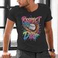 Respect The Drip Baseball Drip Glove Youth Boys Girls Player Men's V-Neck T-Shirt