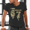 Retro I Was 6 Now I'm 7 Camo 67 Ice Cream Drip Baseball Men's V-Neck T-Shirt