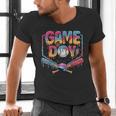 Retro Game Day Baseball Ice Cream Drip For Men Boy Kids Men's V-Neck T-Shirt Retro Game Day Baseball Ice Cream Drip For Men Boy Kids Men's V-Neck T-Shirt