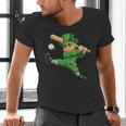 Retro Leprechaun Baseball St Patricks Day Sport Men Boy Kids Men's V-Neck T-Shirt Retro Leprechaun Baseball St Patricks Day Sport Men Boy Kids Men's V-Neck T-Shirt