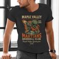 Retro Minor League Maple Valley Martians Baseball Club Men's V-Neck T-Shirt Retro Minor League Maple Valley Martians Baseball Club Men's V-Neck T-Shirt