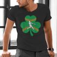 Retro Shamrock Baseball St Patricks Day Men Women Boys Girls Men's V-Neck T-Shirt