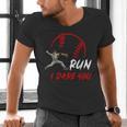 Run Steal I Dare You Humor Baseball Catcher Vintage Men's V-Neck T-Shirt Run Steal I Dare You Humor Baseball Catcher Vintage Men's V-Neck T-Shirt