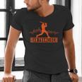 San Francisco Lovers Skyline Retro Baseball Heartbeat Men Men's V-Neck T-Shirt San Francisco Lovers Skyline Retro Baseball Heartbeat Men Men's V-Neck T-Shirt
