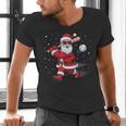 Santa Baseball Christmas Pajamas Xmas Men Kids Boys Men's V-Neck T-Shirt Santa Baseball Christmas Pajamas Xmas Men Kids Boys Men's V-Neck T-Shirt