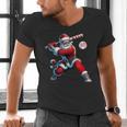 Santa Baseball Six Seven 6 7 Meme Christmas Men Boys Player Men's V-Neck T-Shirt Santa Baseball Six Seven 6 7 Meme Christmas Men Boys Player Men's V-Neck T-Shirt
