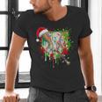 Santa Sports Ice Baseball Christmas Xmas Pajama Kid Men Boys Men's V-Neck T-Shirt Santa Sports Ice Baseball Christmas Xmas Pajama Kid Men Boys Men's V-Neck T-Shirt