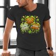 Shamrock Basketball Baseball Drip St Patrick's Day Boys Men Men's V-Neck T-Shirt Shamrock Basketball Baseball Drip St Patrick's Day Boys Men Men's V-Neck T-Shirt
