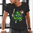 Shamrock Lucky Clover Baseball Patricks Day Family Matching Men's V-Neck T-Shirt