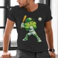 Shamrock Playing Baseball St Patricks Day Men Boys Kid Men's V-Neck T-Shirt Shamrock Playing Baseball St Patricks Day Men Boys Kid Men's V-Neck T-Shirt