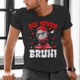 Six Seven 67 Bruh 6 7 Meme Valentine Baseball Drip Boys Kids Men's V-Neck T-Shirt
