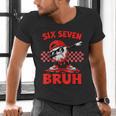 Six Seven 67 Bruh Baseball Valentine’s Day Teens Boys Kids Men's V-Neck T-Shirt