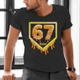 Six Seven 67 Meme Gen Alpha Slang Baseball 101 Men's V-Neck T-Shirt