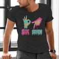 Six Seven 67 Meme Ice Cream Drip Baseball For Boy Kids Men's V-Neck T-Shirt Six Seven 67 Meme Ice Cream Drip Baseball For Boy Kids Men's V-Neck T-Shirt