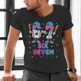 Six Seven Baseball Ice Cream Drip 6 7 Meme Gen Alpha Slang Men's V-Neck T-Shirt Six Seven Baseball Ice Cream Drip 6 7 Meme Gen Alpha Slang Men's V-Neck T-Shirt