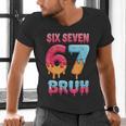 Six Seven Bruh 67 Ice Cream Drip Baseball For Men Women Kids Men's V-Neck T-Shirt Six Seven Bruh 67 Ice Cream Drip Baseball For Men Women Kids Men's V-Neck T-Shirt