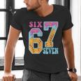 Six Seven Drip Baseball Player Number 67 Or 67th Birthday Men's V-Neck T-Shirt Six Seven Drip Baseball Player Number 67 Or 67th Birthday Men's V-Neck T-Shirt
