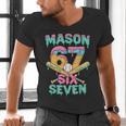 Six Seven Meme Mason Ice Cream Drip Baseball Number 67 Men's V-Neck T-Shirt