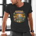 Spring Training 2026 Retro Baseball Palm Cactus Men's V-Neck T-Shirt Spring Training 2026 Retro Baseball Palm Cactus Men's V-Neck T-Shirt