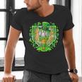 St Patrick Day Baseball Drip Ice Cream Baseball Home Plate Men's V-Neck T-Shirt St Patrick Day Baseball Drip Ice Cream Baseball Home Plate Men's V-Neck T-Shirt