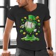 St Patrick Day Baseball Drip Ice Cream Baseball Men's V-Neck T-Shirt St Patrick Day Baseball Drip Ice Cream Baseball Men's V-Neck T-Shirt