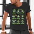 St Patricks Day Baseball Ice Cream Boys Baseball Player Men's V-Neck T-Shirt St Patricks Day Baseball Ice Cream Boys Baseball Player Men's V-Neck T-Shirt