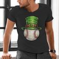 St Patricks Day Baseball Player Leprechaun Hat Men Boys Kids Men's V-Neck T-Shirt St Patricks Day Baseball Player Leprechaun Hat Men Boys Kids Men's V-Neck T-Shirt