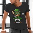 St Patrick’s Day Leprechaun Baseball Irish Graphic Men's V-Neck T-Shirt St Patrick’s Day Leprechaun Baseball Irish Graphic Men's V-Neck T-Shirt