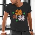 St Patricks Day Shamrock Basketball Baseball Men Boys Kids Men's V-Neck T-Shirt St Patricks Day Shamrock Basketball Baseball Men Boys Kids Men's V-Neck T-Shirt