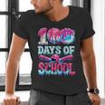 Survived 100 Days Of School Baseball Ice Cream Drip Boy Kids Men's V-Neck T-Shirt Survived 100 Days Of School Baseball Ice Cream Drip Boy Kids Men's V-Neck T-Shirt
