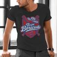 Team Boricua Puerto Rico Baseball Coqui Frog Pava Hat Fan Men's V-Neck T-Shirt