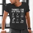 Things I Do In My Spare Time Baseball Lovers Kids Boys Men's V-Neck T-Shirt Things I Do In My Spare Time Baseball Lovers Kids Boys Men's V-Neck T-Shirt