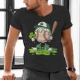 Toddler Baseball Drip Ice Cream Boys Kids St Patricks Day Men's V-Neck T-Shirt